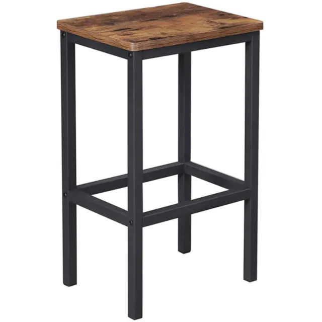 BEGRYF Industrieel - Barkruk - 65 cm Hoog - Vintage Bruin - Met Voetensteun Bruin/Zwart
