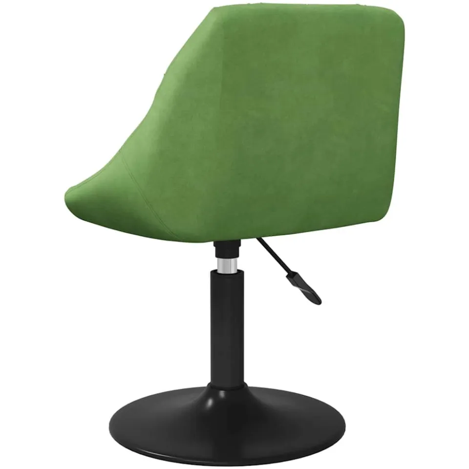 vidaXL Eetkamerstoel fluweel lichtgroen groen, foto 3