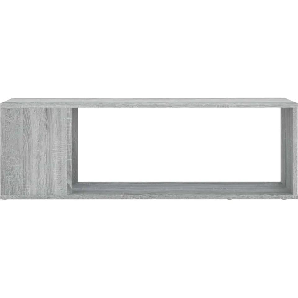 vidaXL Tv-meubel 100x24x32 cm bewerkt hout grijs sonoma eikenkleurig, foto 3