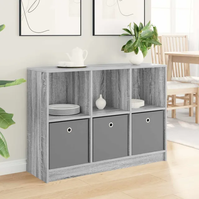 vidaXL Dressoir Grijs Sonoma 102 x 32 x 73,5 cm, foto 2