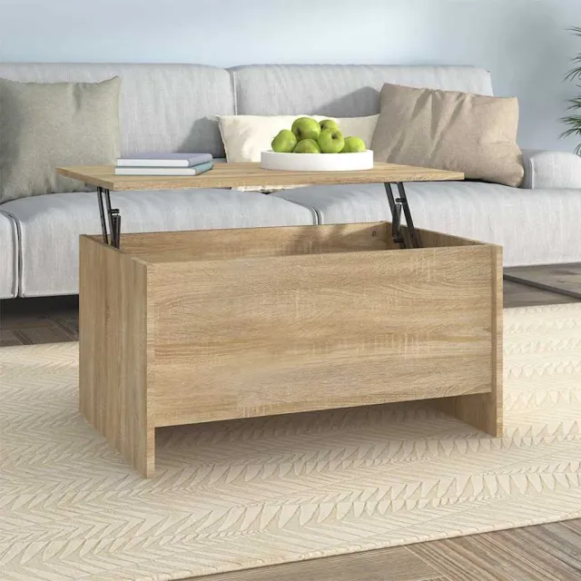 vidaXL Salontafel 80x55,5x41,5 cm bewerkt hout sonoma eikenkleurig, foto 2