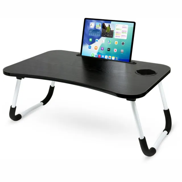 MDO Bedtafel - Laptoptafel - Bank tafeltje - Ontbijttafeltje - Zwart