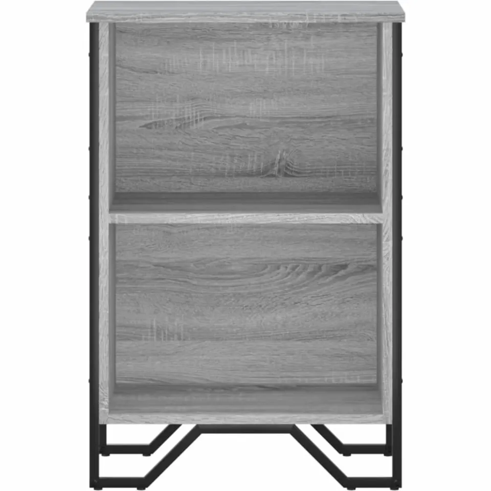 vidaXL Boekenkast 50x31x74,5 cm bewerkt hout grijs sonoma eikenkleur, foto 4