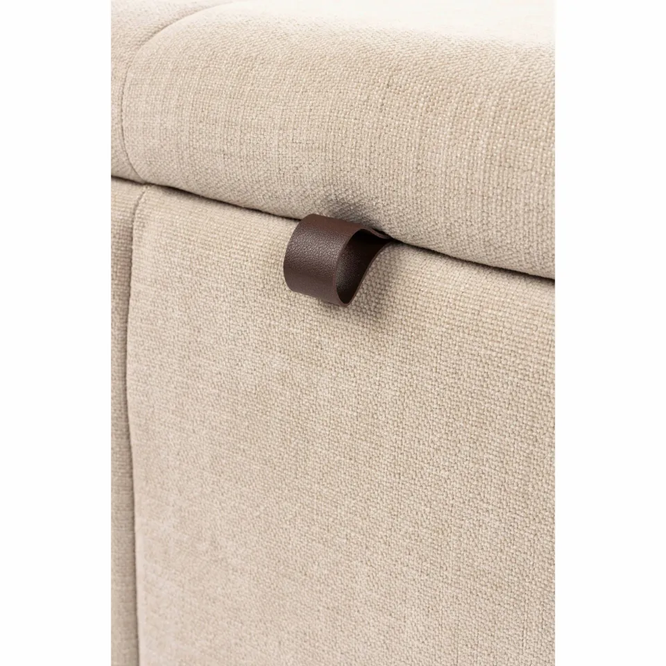 Zuiver Puffy opbergbank beige, foto 5