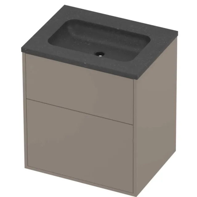 Proline Rollo Badmeubelset Hardsteen Elegant 2 Laden 60x46x67 cm Blue Stone Clay Beige