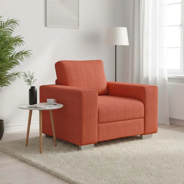 vidaXL Sofastoel Rood Oranje 100x77x82 cm Corduroy Stof