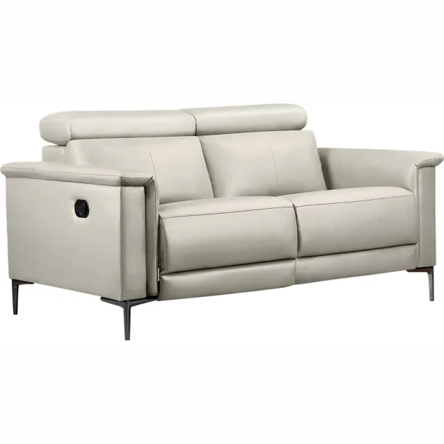 Notio Living Lund-2Zitsbank - 1 Relax - Crème PU Wit