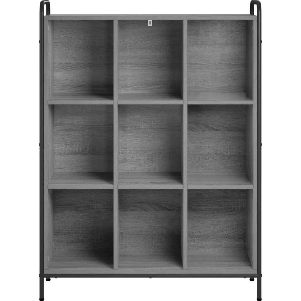 vidaXL Boekenkast 57 x 33 x 111 cm Bewerkt hout Grijs Sonoma