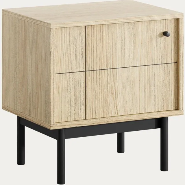 Homla Nachtkastje | JAPANDI | in Artea eiken | 53.5 x 39 x 56.5 cm | 012364 Naturel