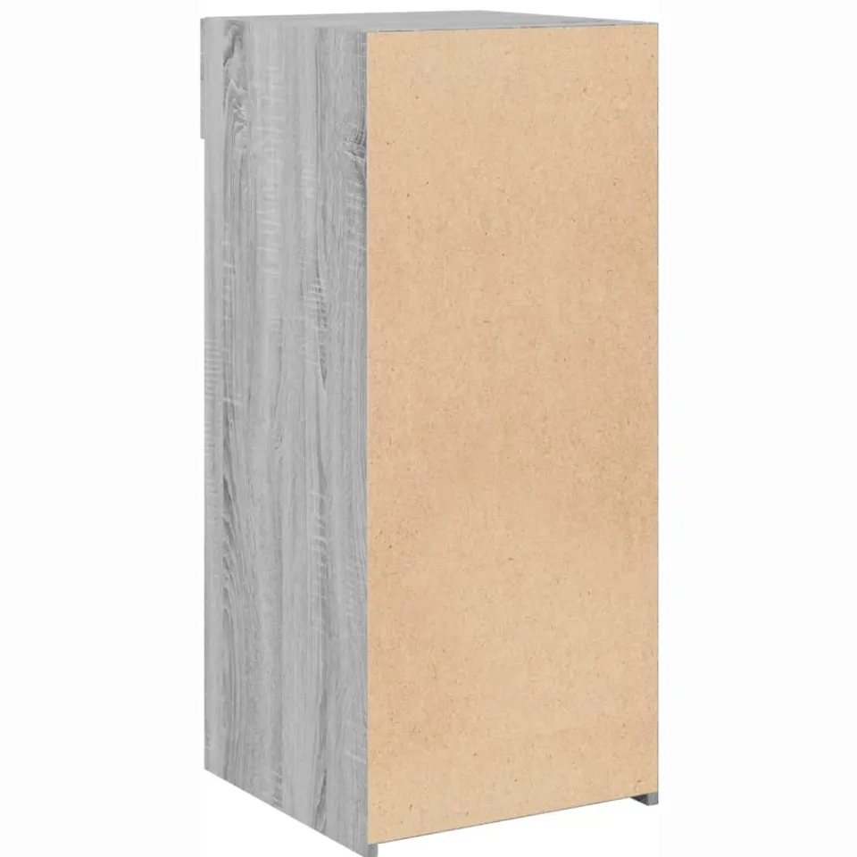 vidaXL Dressoir 40x42,5x93 cm bewerkt hout grijs sonoma eikenkleur, foto 4