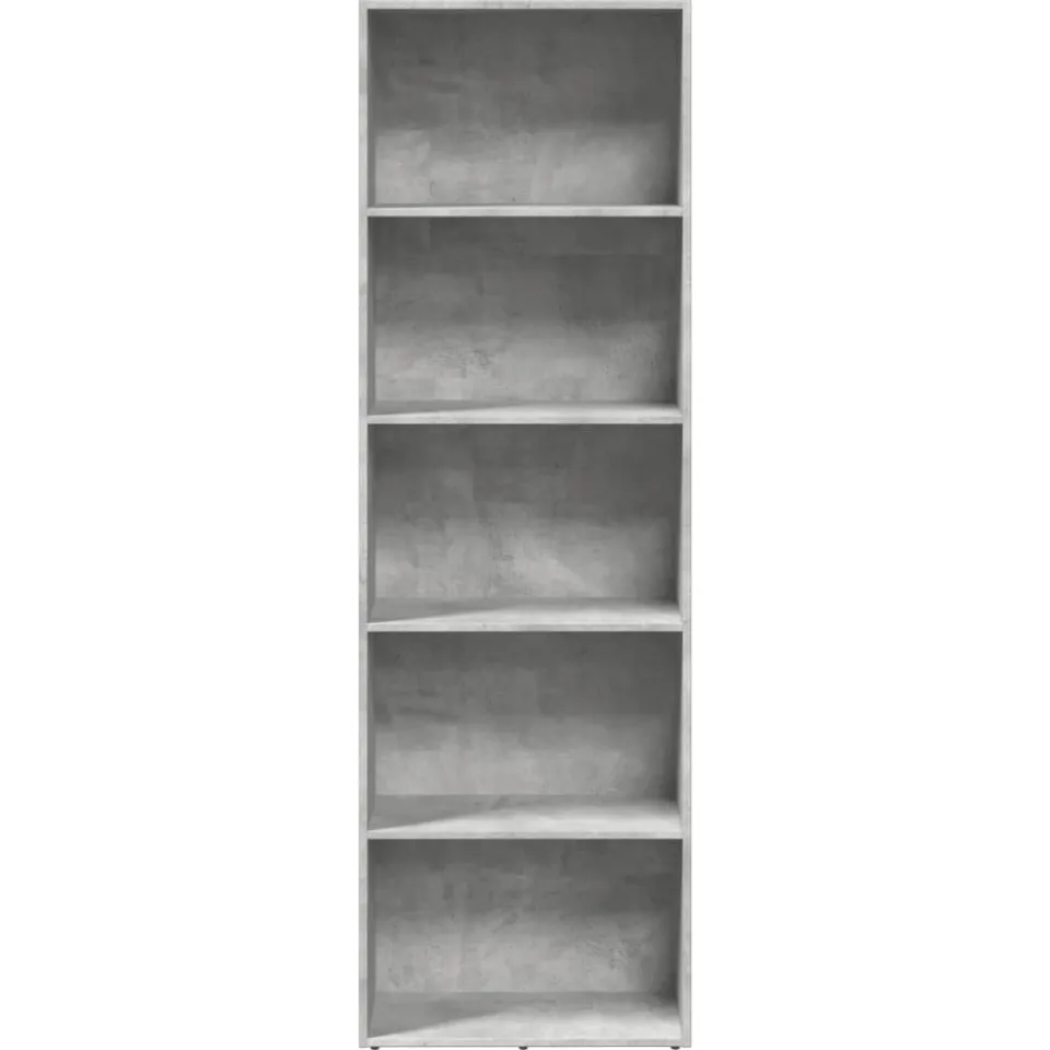 vidaXL Boekenkast 60x30x189 cm bewerkt hout betongrijs grijs, foto 3