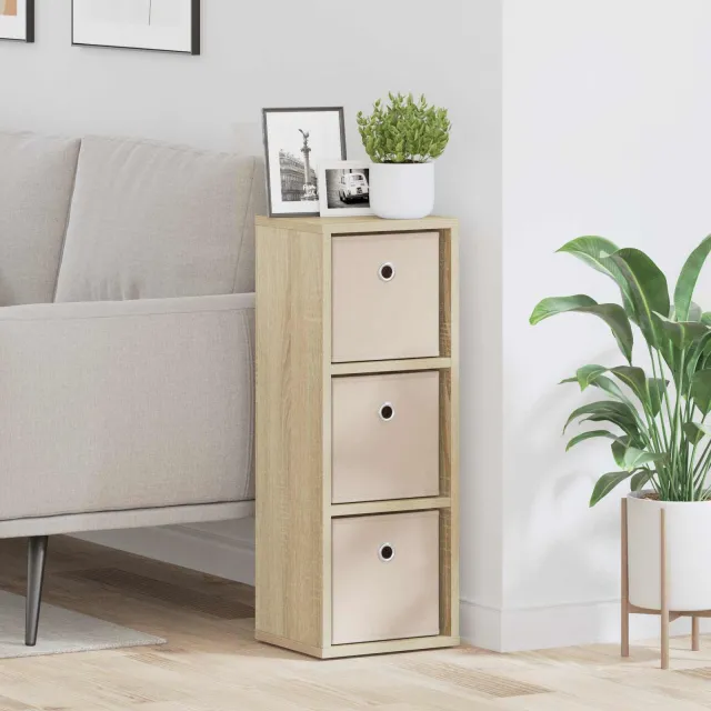 vidaXL Dressoir Sonoma Eiken 25,5 x 22 x 69,5 cm, foto 2