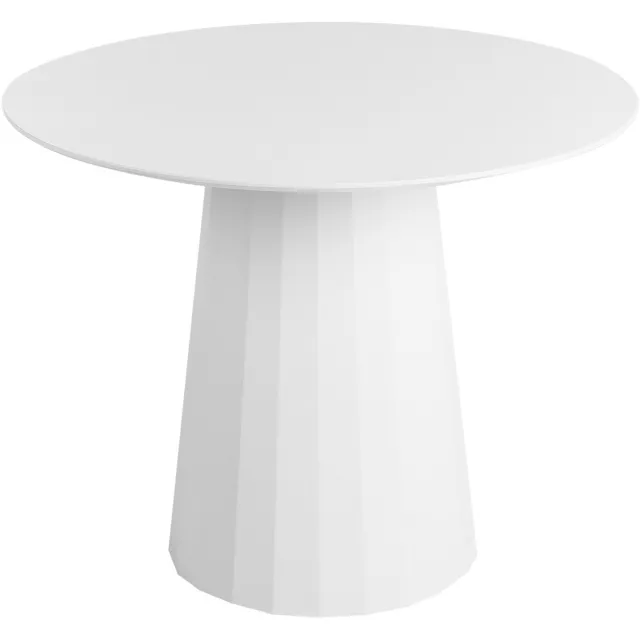 Beliani PLATO - Ronde eettafel - Wit - 100 cm - MDF