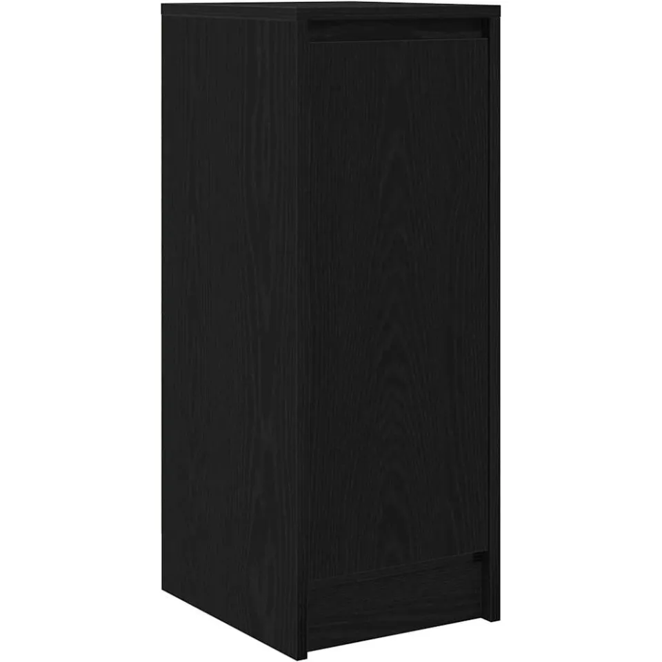 vidaXL Dressoir 29,5x34x76 cm spaanplaat zwart eikenkleurig, foto 4