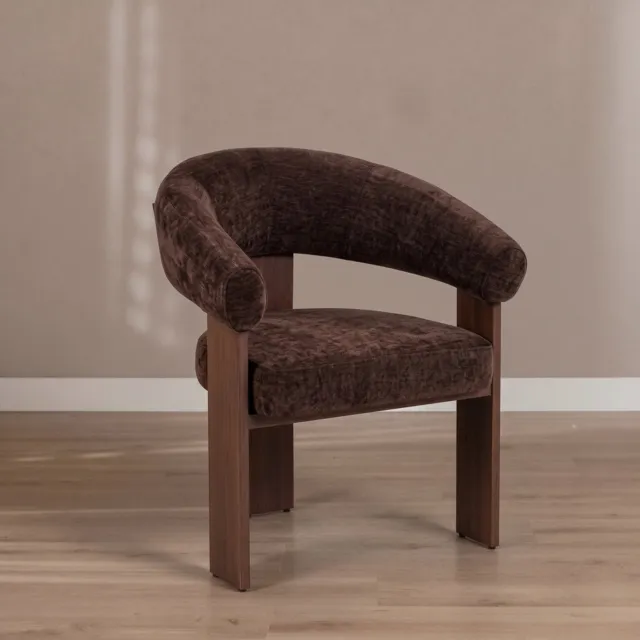 Bronx71 Fauteuil Liva velvet bruin