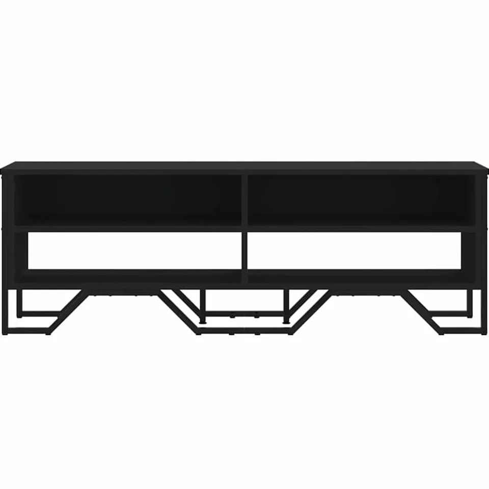 vidaXL Tv-meubel 122x34x41 cm bewerkt hout zwart, foto 4