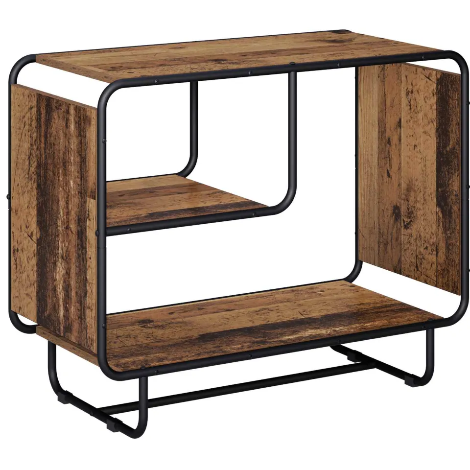 vidaXL Dressoir Oud hout 80 x 37.5 x 64.5 cm Bewerkt hout bruin, foto 3