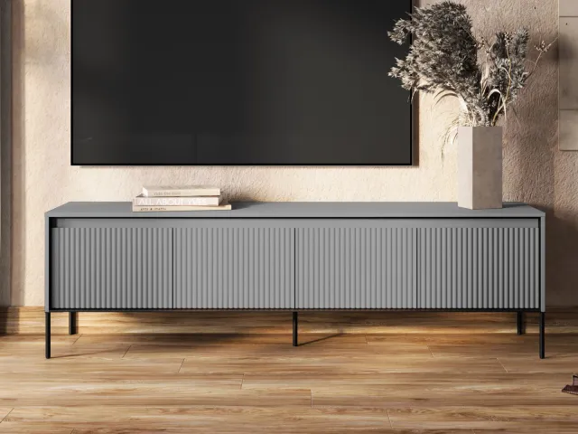 Mobistoxx Tv-meubel TRAINING 4 deuren 192 cm grijs