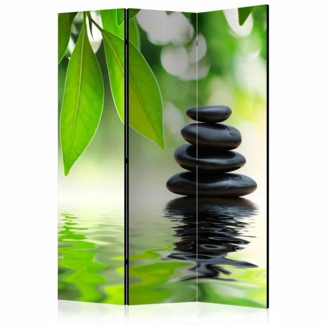 karo-art Vouwscherm / Kamerscherm - Kalm 135x172cm gemonteerd geleverd, dubbelzijdig geprint Multikleur