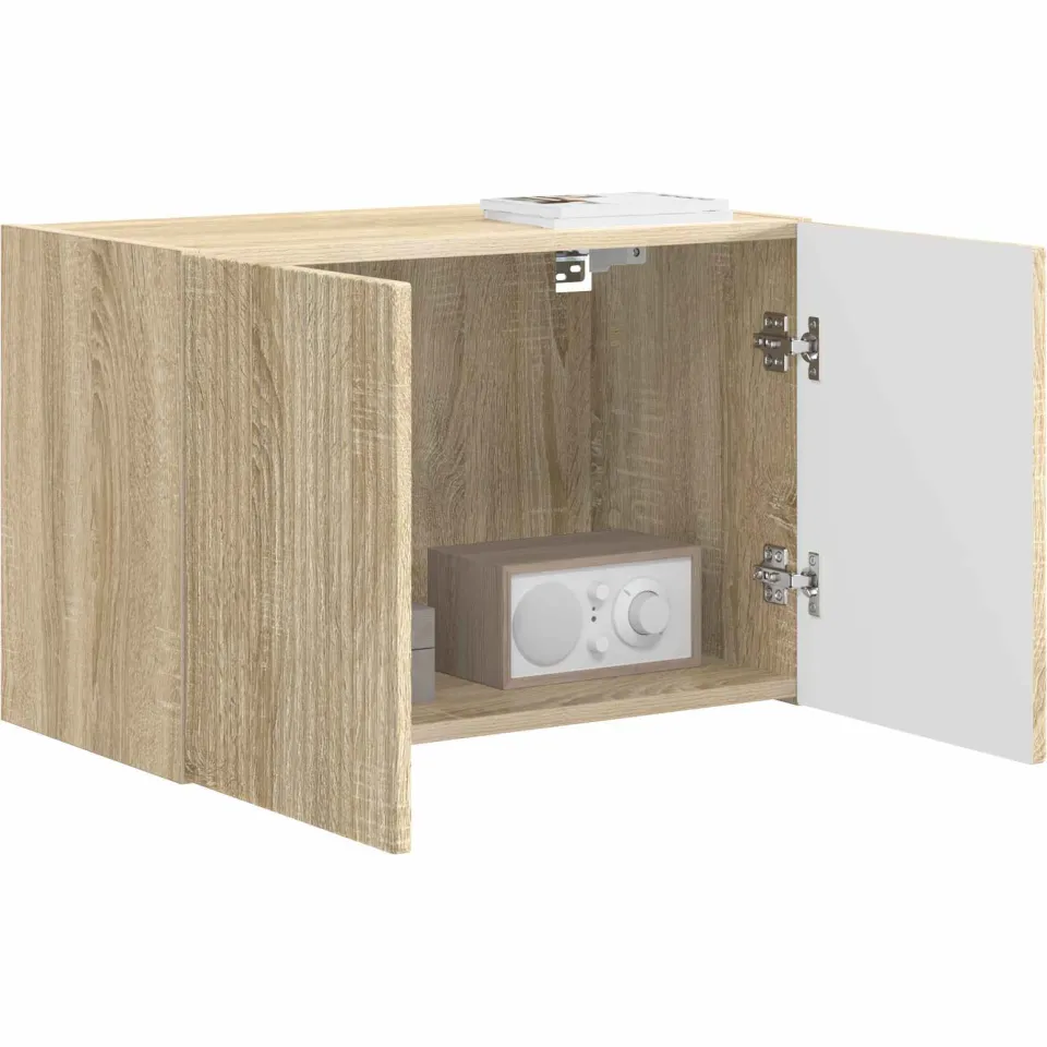 vidaXL TV-wandkast 59,5 x 31 x 40 cm Sonoma Eiken Bewerkt hout