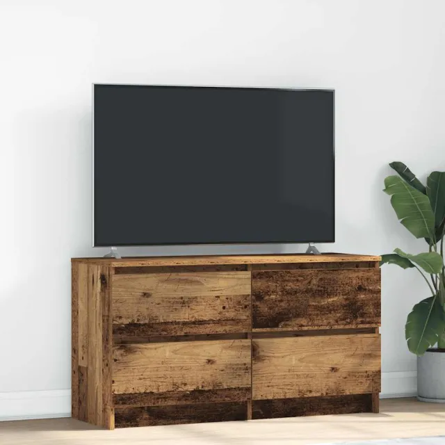 vidaXL Tv-meubel 100x35x54 cm bewerkt hout oud houtkleurig Bruin