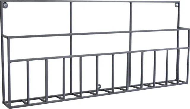 LOFT42 Maggy Tijdschriftenrek Large Zwart - Metaal - 70x7x31
