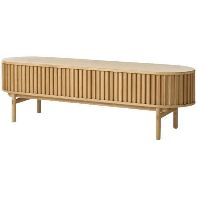 Olivine Kjeld houten tv meubel naturel - 160 x 45 cm Bruin