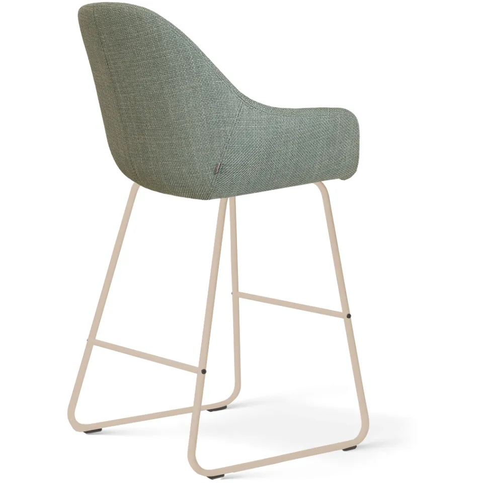 Nolon Nino-Mae barkruk saliegroen - beige onderstel - 65 cm, foto 3