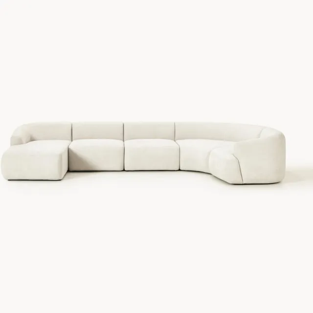 Westwing Collection Modulaire U-bank Sofia Off W Wit