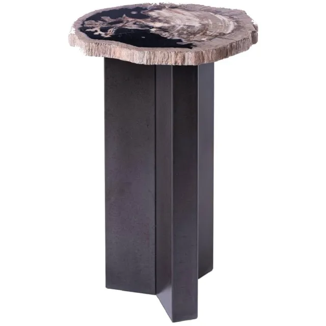 PTMD Bijzettafel Jisse - Zwart - 30x35x53cm