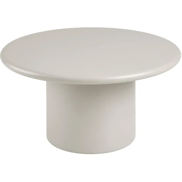 Nest of Nora Salontafel Inka koffietafel - rond Ø80x40 cm - MDF - Offwhite / sand