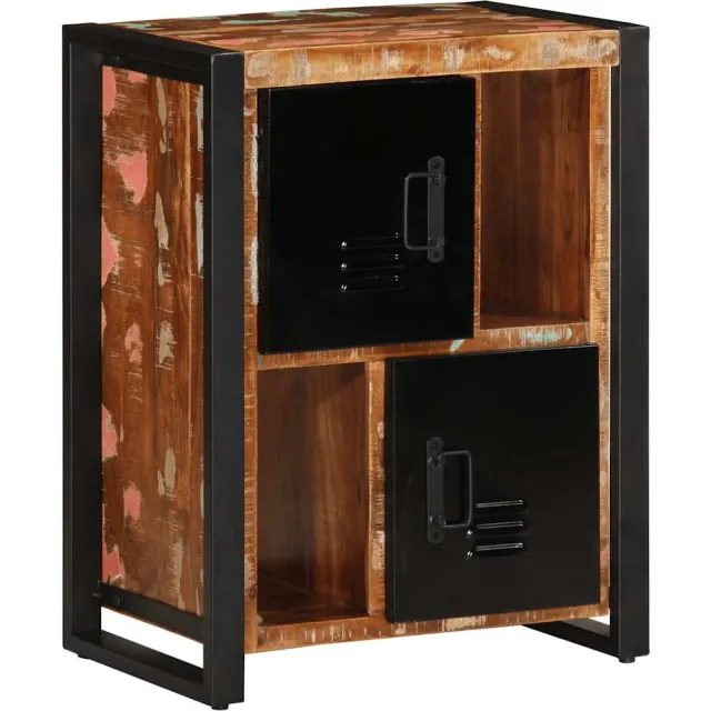 vidaXL Dressoir 55x35x70 cm massief gerecycled hout meerkleurig