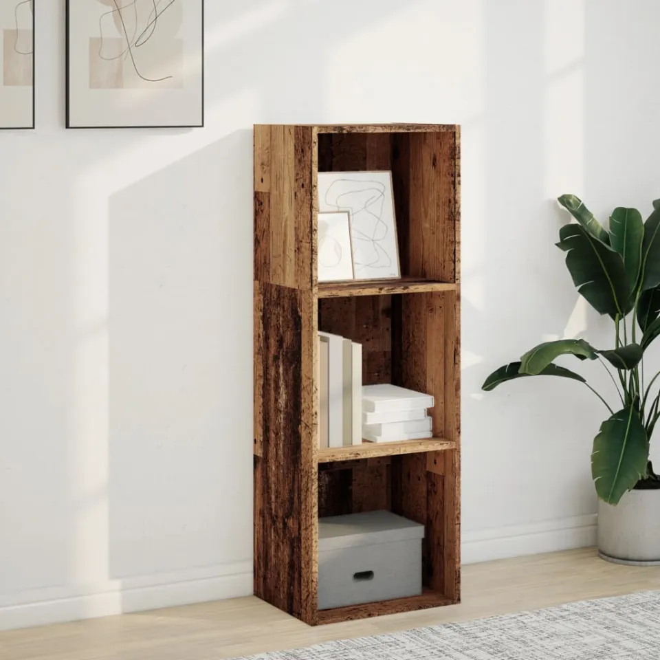 vidaXL Boekenkast 40x30x114 cm bewerkt hout oud houtkleurig bruin, foto 2