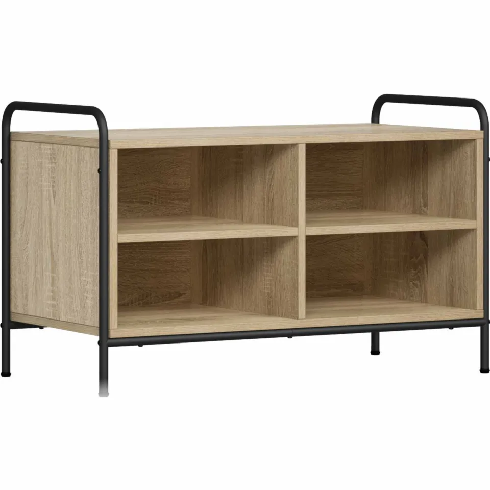 vidaXL Tv-meubel 140 x 39,5 x 50 cm Sonoma Eiken Bewerkt hout, foto 3