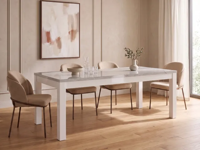 Mobistoxx ROMEO eettafel marber wit