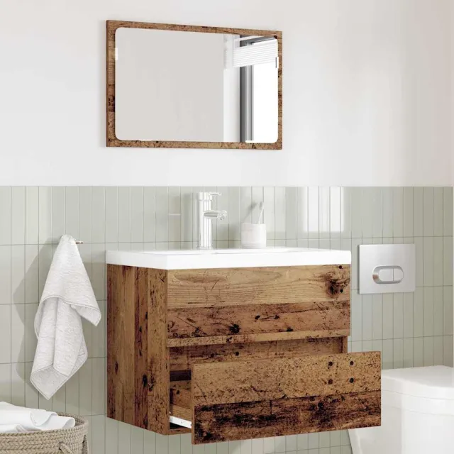 vidaXL Badkamermeubelset 2 st Oud Hout 57 x 37 x 45 cm bruin, foto 2