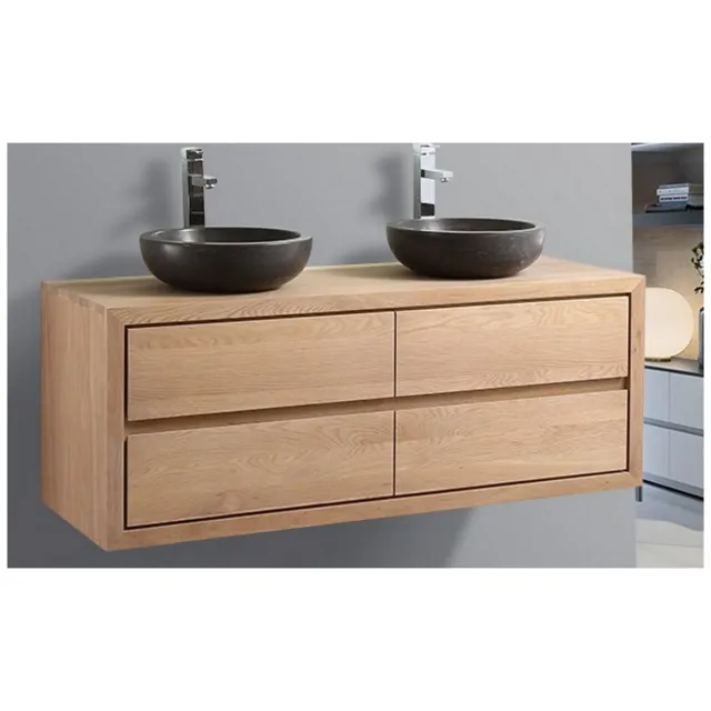 Casajoy City badkamermeubel 140 cm licht eiken
