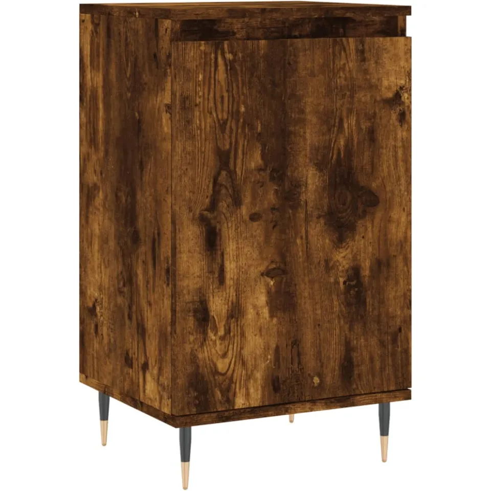 vidaXL Dressoir 40x35x70 cm bewerkt hout gerookt eikenkleurig, foto 3