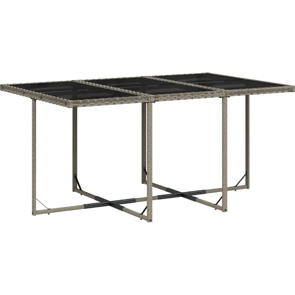 vidaXL 11-delige tuinset met kussens, grijs polyrotan, foto 4