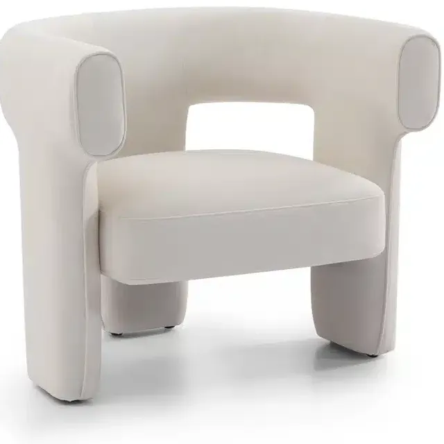 NordXL Fauteuil Bibi chenille off white