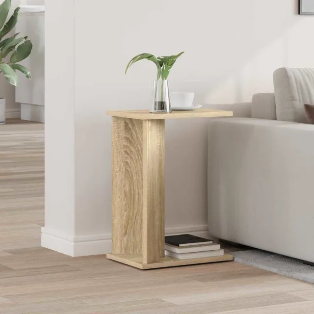 vidaXL Bijzettafel Sonoma Eiken 35 x 25 x 50 cm Bewerkt hout Bruin