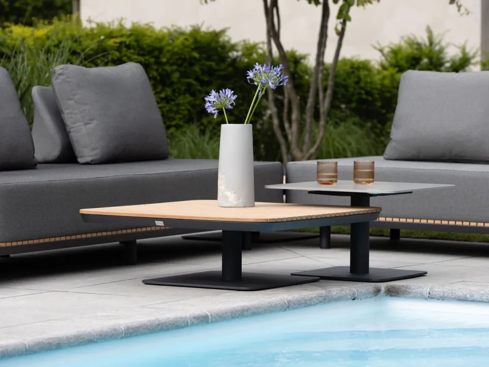 Bellagio tuinmeubelen Bellagio San Lupo lounge tuintafel 90x90x28,5cm bruin, foto 2