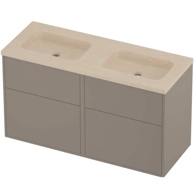 Proline Rollo Badmeubelset Hardsteen Elegant 120x46x67 cm Sand Stone Clay Beige