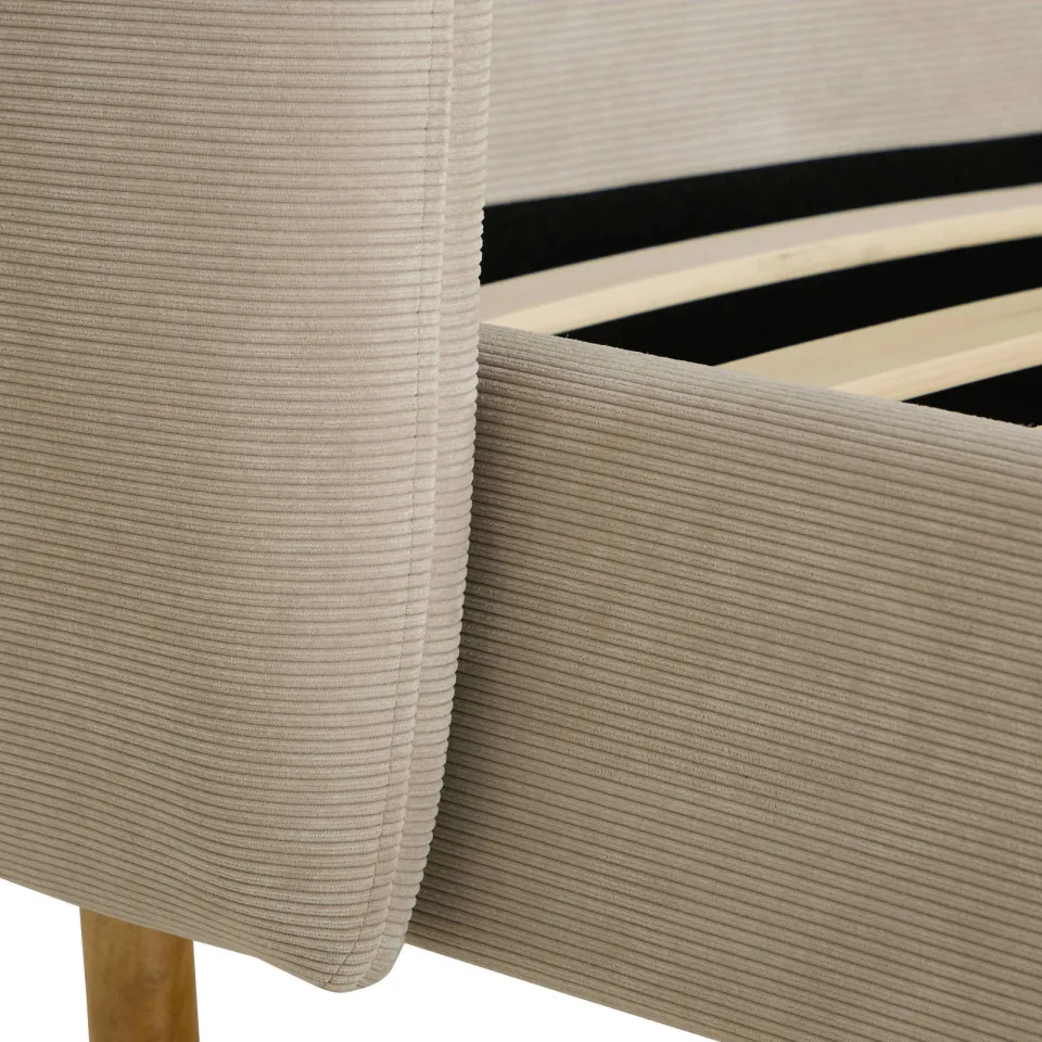 NOUS Living Laori bed lichtgrijs beige, foto 6