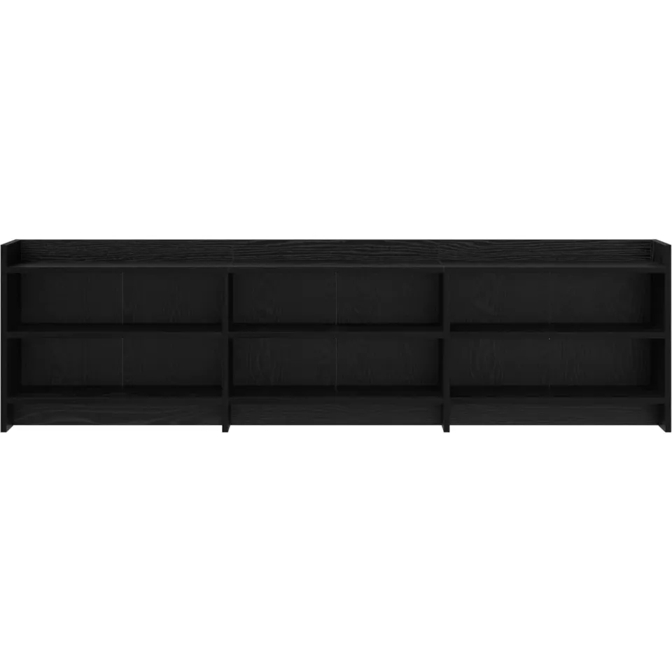 vidaXL TV-kast 168 x 33 x 47 cm Zwart eiken Bewerkt hout, foto 4