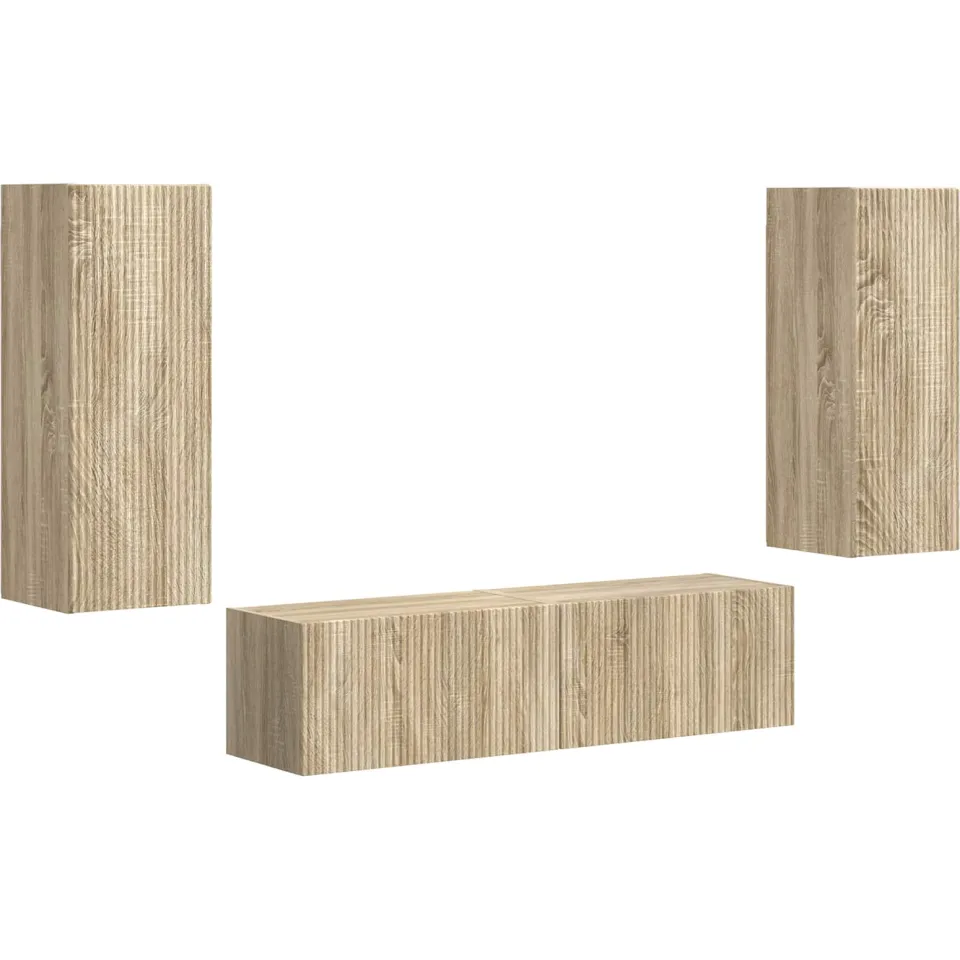 vidaXL Tv-meubelset 2 st 30 x 31 x 80 cm Sonoma Eiken, foto 3