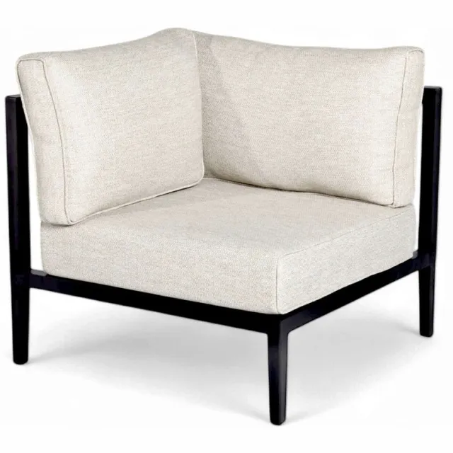 Belito Daan Aluminium Hoekelement - 85 x 85 x 73 cm | Carbon Black Taupe