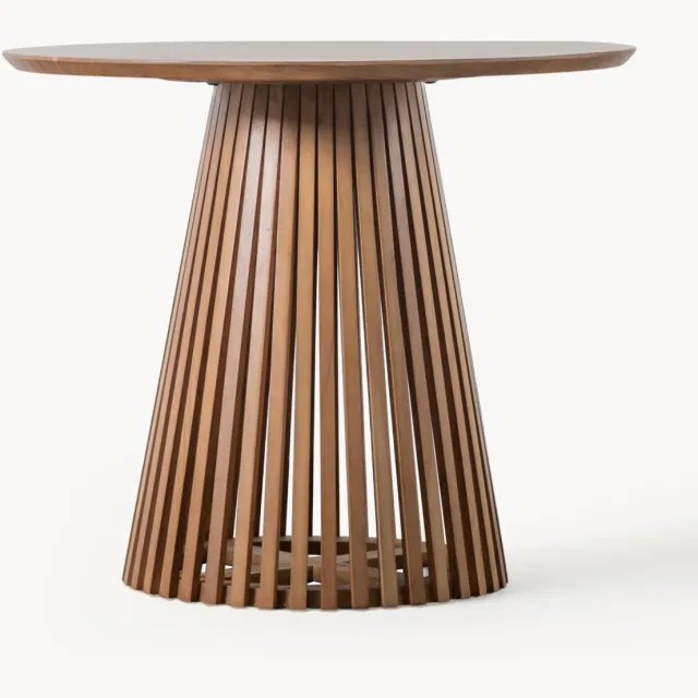 Gallery Direct Ronde houten eettafel Brookland, Ø 90 cm Bruin