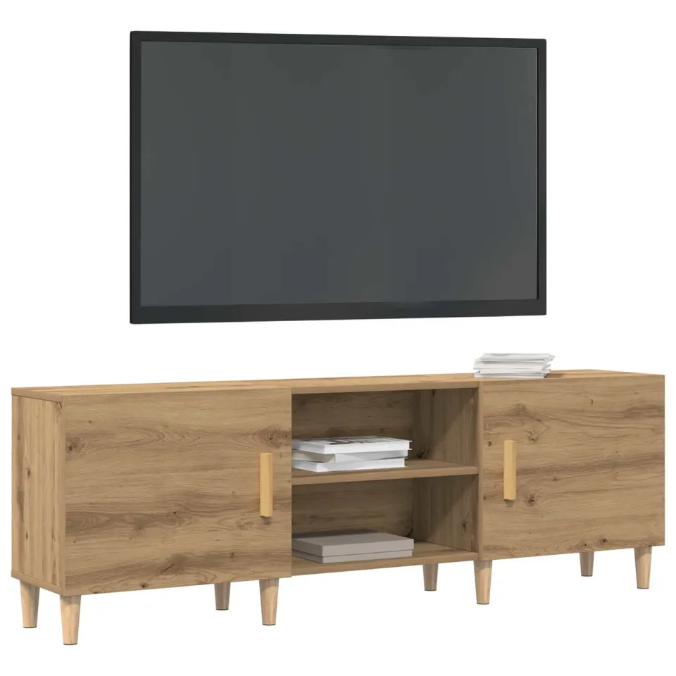 vidaXL TV-kast 150 x 30 x 50 cm artisanaal eikenkleurig Bewerkt hout Bruin