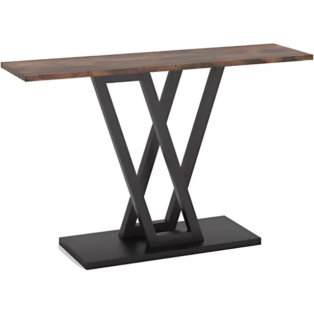 Happiq Consoletafel - Wandtafel - Haltafel - Gang of woonkamer - 110cm - Bruin